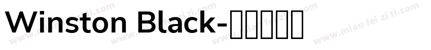 Winston Black字体转换